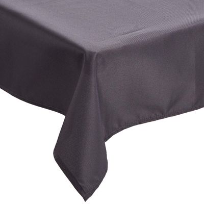 LOVELY CASA n214689011 Nelson Polyester Tablecloth, Anthracite, 180 x 180 cm