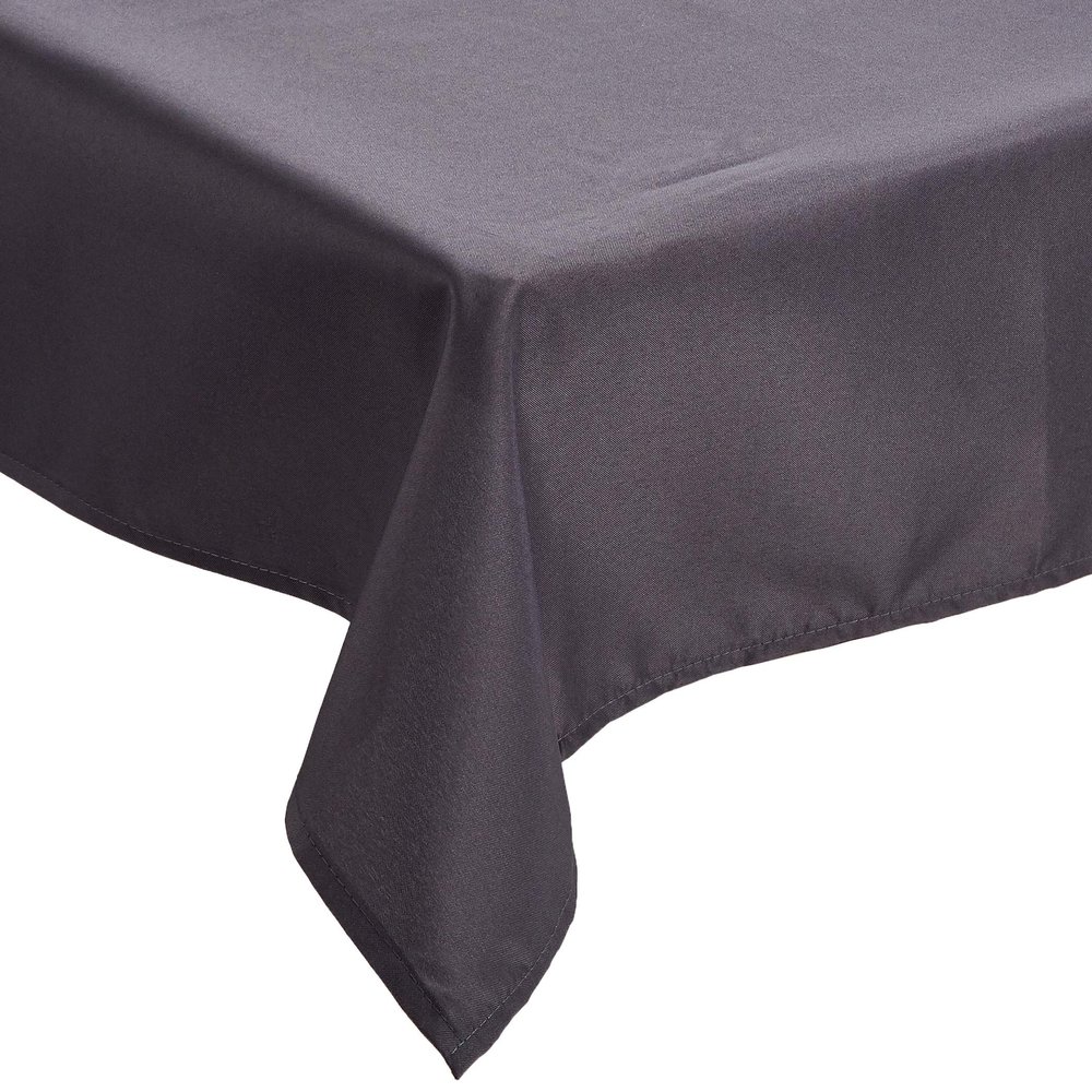 LOVELY CASA n214689011 Nelson Polyester Tablecloth, Anthracite, 180 x 180 cm