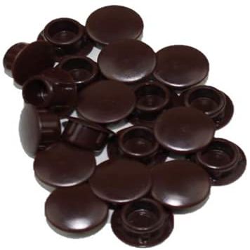 HKB 20 Cover Caps, 10 mm, Brown Plastic, Hettich, Item No. 1362