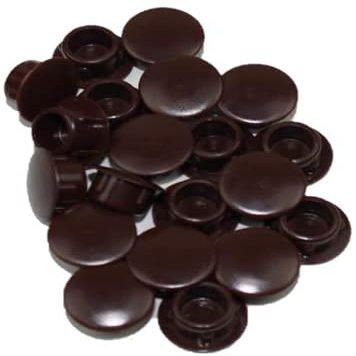 HKB 20 Cover Caps, 10 mm, Brown Plastic, Hettich, Item No. 1362