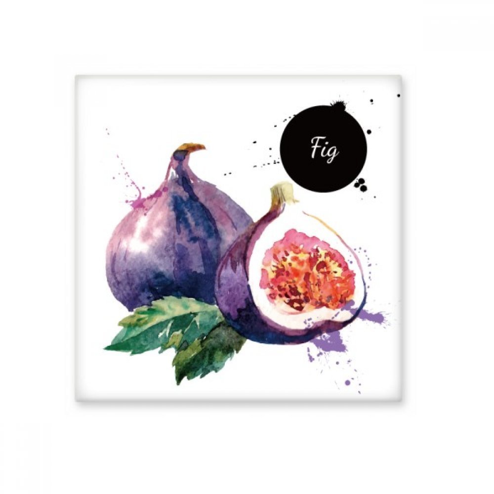 Fig Fruit Tasty Healthy Watercolor Ceramic Bisque Tiles Bathroom Decor Kitchen Ceramic Wall Tiles, sku00375828f23587-M