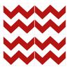 Wandkings Tile Stickers, Set of 4 – "Chevron" – 10 x 10 cm – Red view 1