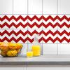 Wandkings Tile Stickers, Set of 4 – "Chevron" – 10 x 10 cm – Red view 4