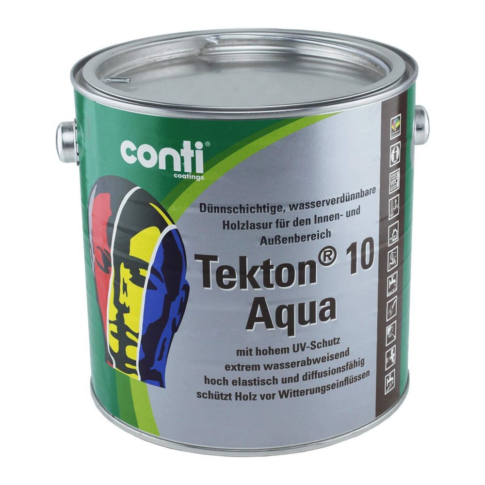 Conti Tekton 10 Aqua Wood Stain Walnut, 2.5 Liters