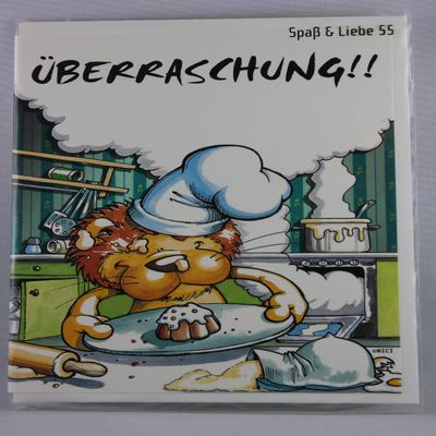 NICI 65055 Folding Card with Envelope – Fun and Love, Lion, Surprise!