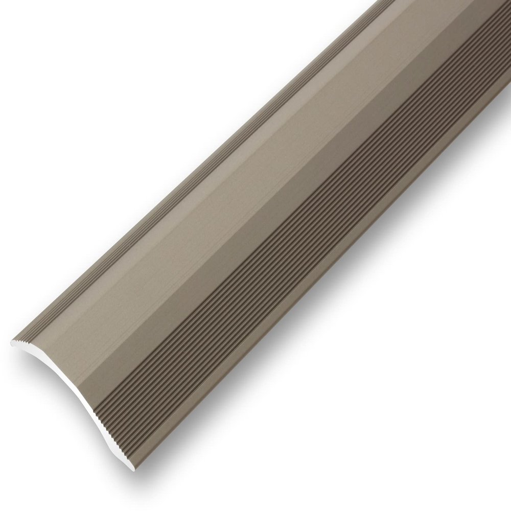 NALine Height Transition Profile 45 x 1180 mm, Stainless Steel Look, Self-Adhesive