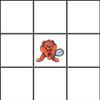Indigos UG Tile Stickers for Bathroom and Kitchen, 10 x 10 cm, Orange Br Tennis Mascot Logo view 2