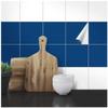Wandkings Tile Stickers - Choose a Color & Size - Dark Blue Satin - 14.5 x 14.5 cm - 200 Pieces view 1