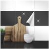 Wandkings Tile Stickers – Choose a Color & Size – Glossy Anthracite – 25 x 33 cm – 50 pcs. view 1