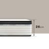 KUO Dream Organic Memory Foam Mattress, 90 x 180 cm, 26 cm Thick view 4
