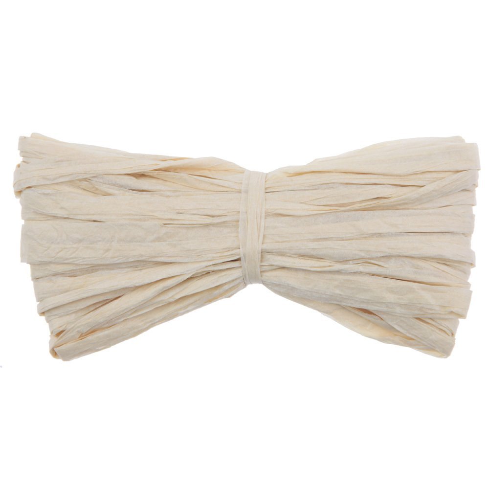 PARTY DISCOUNT NEW Raffia Cord, 4 mm, 10 m, Ivory