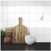 Wandkings Tile Stickers – Choose a Color & Size – Satin-Matte White – 10 x 10 cm – 300 Pieces view 1