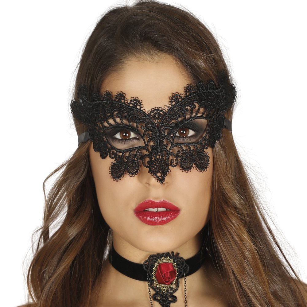 Guirca Lace Eye Mask, U (12901.0), Black