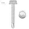 Hex-Head Self-Drilling Screws 6.3 x 45 mm DIN 7504 Form K, A2 Stainless Steel, 100 Pack view 3