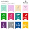 KLEINLAUT Origami Lion Pennant with Custom Name for Kids’ Rooms – Blue view 3
