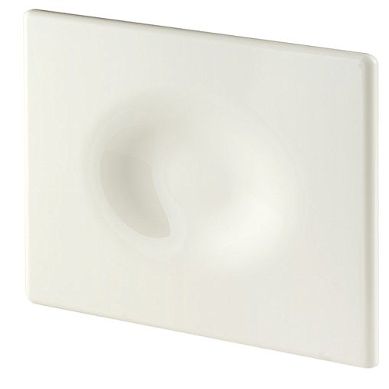 Ventilation Grille with Interchangeable Design Front, 100 x 100 mm, Cream White (POE)