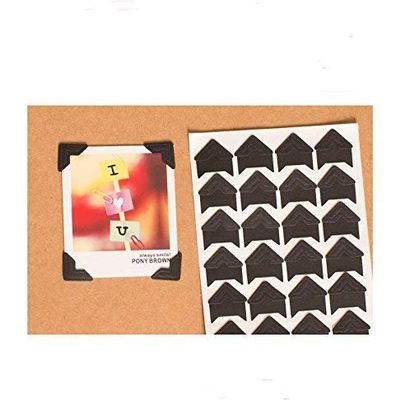 Self-Adhesive Photo Corners, Acid-Free, 360 Black Pieces