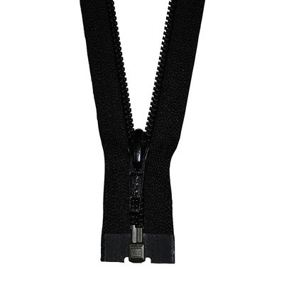 YKK 1-Way Separating Zipper, Black, 240 cm, Plastic Coil