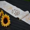 Lindenberg Table Runner, Cotton, Vintage Style, 20 x 160 cm, Ecru/Brown view 3
