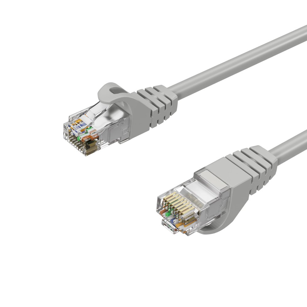 Kabelbude.eu Cat 7 RJ45 S/FTP PIMF Ethernet LAN Patch Cable, Halogen-Free, 7.5 m, Gray