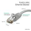 Kabelbude.eu Cat 7 RJ45 S/FTP PIMF Ethernet LAN Patch Cable, Halogen-Free, 7.5 m, Gray view 2