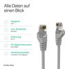 Kabelbude.eu Cat 7 RJ45 S/FTP PIMF Ethernet LAN Patch Cable, Halogen-Free, 7.5 m, Gray view 3