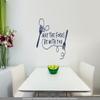 CLICKANDPRINT “May the Forks Be with You” Wall Sticker, 80 x 71.2 cm, Dark Blue view 2