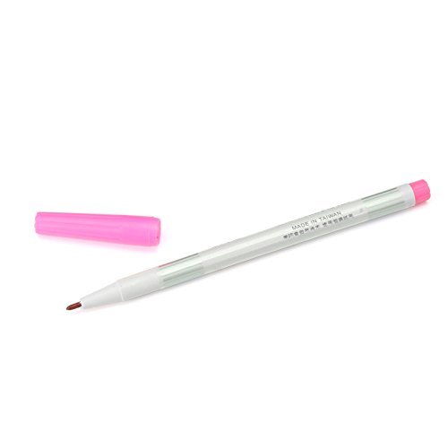 TuToy Stitch Marker Cross-Stitch Water-Erasable Fabric Marker Pen, Pink