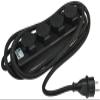 ChiliTec 4-Outlet Outdoor Power Strip, 3 m Cable, IP44, Black view 4