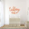 CLICKANDPRINT “Lieblingsmensch” Wall Sticker, 20 x 10.3 cm, Orange view 2