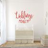 CLICKANDPRINT “Favorite Person” Wall Decal, 100 x 51.5 cm, Light Red view 2