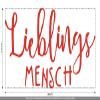 CLICKANDPRINT “Favorite Person” Wall Decal, 100 x 51.5 cm, Light Red view 3