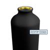 PrintPlanet Water Bottle with Jürgen Engraved, Adventure Design, Matte Black view 4