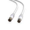 conecto HQ Antenna Cable, DVB-C/T/T2, 4K UHD, 1.5 m, White view 1