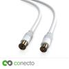 conecto HQ Antenna Cable, DVB-C/T/T2, 4K UHD, 1.5 m, White view 2