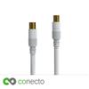 conecto HQ Antenna Cable, DVB-C/T/T2, 4K UHD, 1.5 m, White view 4