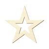 Plywood Star Cutout with Custom Inner Opening – 5–40 cm view 1