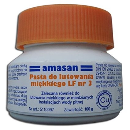 Lead-Free Solder Paste No. 3 for Copper Solder Fittings, S-Sn97Cu3, 100 g