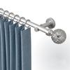 Rollmayer 19 mm Curtain Rod, 600 cm, Matte Chrome, Single-Track view 1