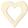 Plywood Cutouts - Heart with Custom Inner Cutout - 5–40 cm view 1