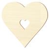 Plywood Cutouts - Heart with Custom Inner Cutout - 5–40 cm view 2