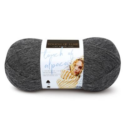 Lion Brand Yarn Touch of Alpaca Yarn, 1 Skein, Charcoal