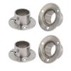 sourcing map 4-Piece 26 mm 201 Stainless Steel Rod End Flange Supports for Cabinets view 1