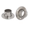 sourcing map 4-Piece 26 mm 201 Stainless Steel Rod End Flange Supports for Cabinets view 2