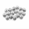 20 Gray Faceted Glass Rondelle Beads, 8 mm view 1