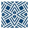 Wandkings Tile Stickers 4-Piece Set – "Leon" – 14.9 x 14.9 cm – Navy Blue view 1