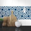 Wandkings Tile Stickers 4-Piece Set – "Leon" – 14.9 x 14.9 cm – Navy Blue view 3