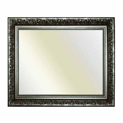 Neumann Baroque Picture Frame 10939, Ornate ARG Silver, Mirror, 40 x 50 cm