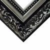 Neumann Baroque Picture Frame 10939, Ornate ARG Silver, Mirror, 40 x 50 cm view 2