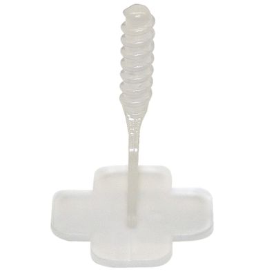 Karl Dahm Threaded Base Tabs for 2 mm Joints, 100 pcs., Transparent